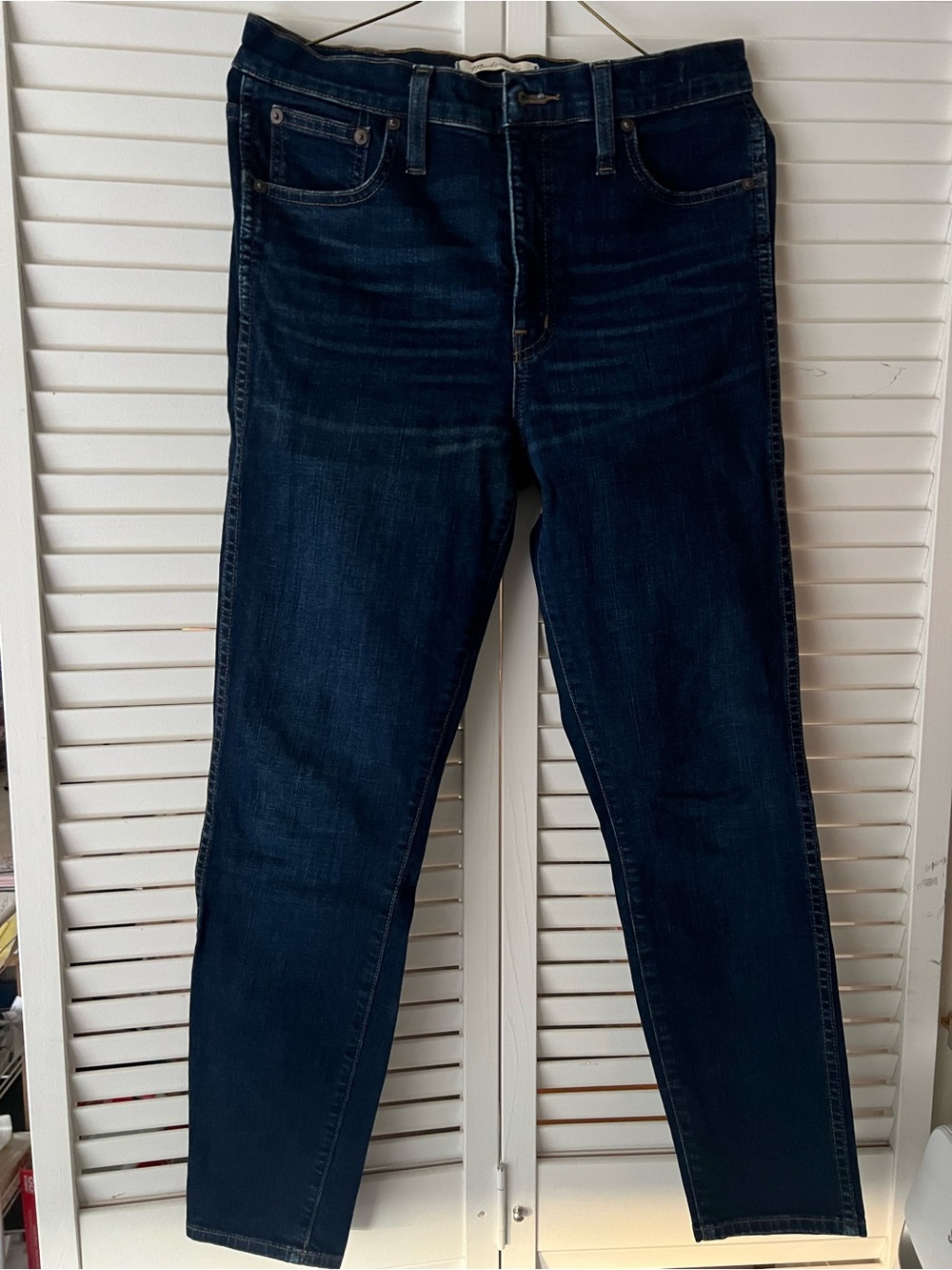 Madewell Womens High Rise Skinny Blue Denim Jeans Size 28